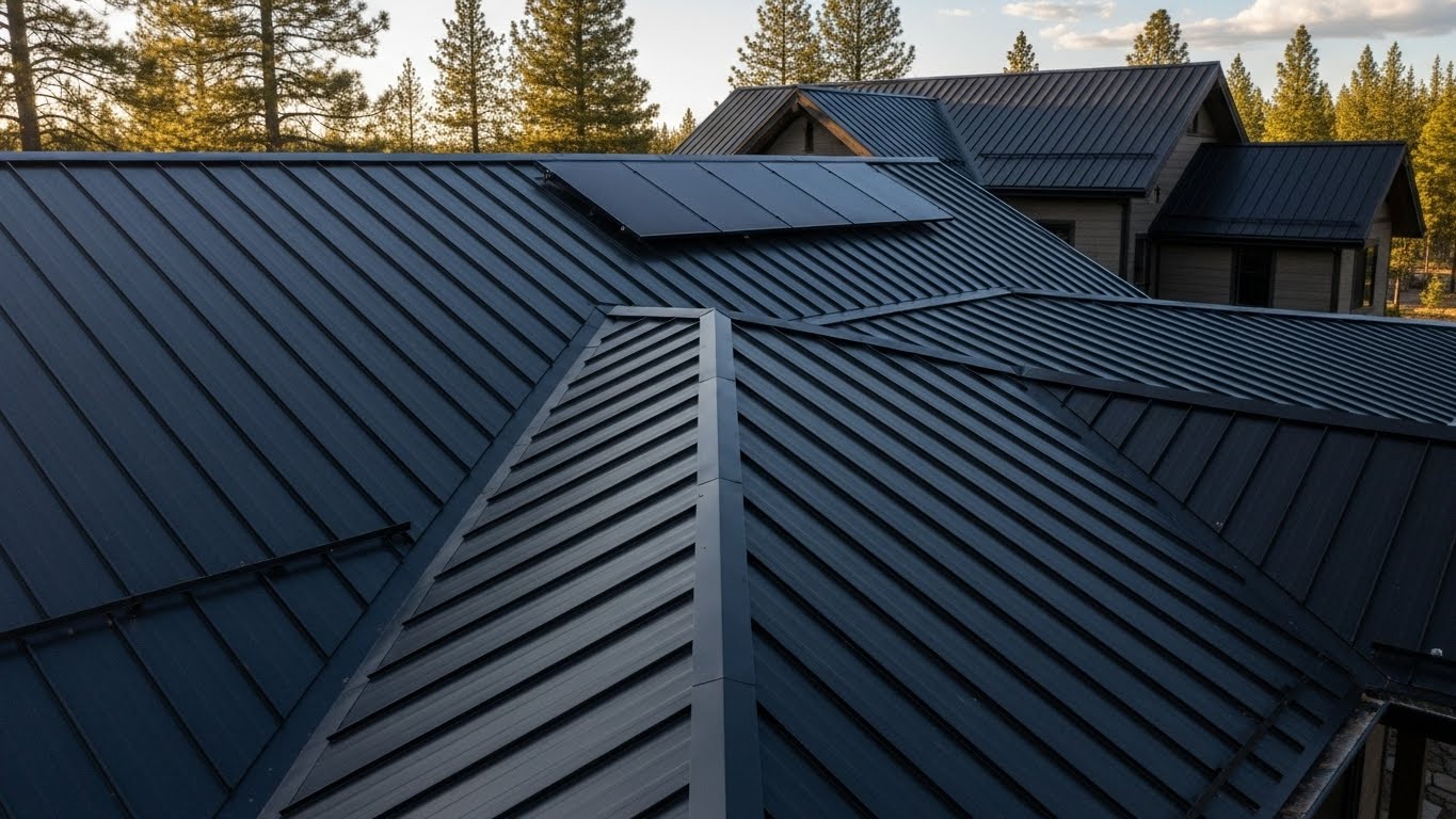 Black Metal Roof 